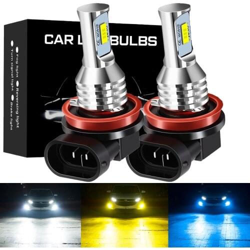 2Pcs H8 H11 H16 Led Bulb HB4 Led Bulbs HB3 9006 PSX24W 881 Lights 2200LM 6000K White Driving Running Car Lamp Auto Light Bulbs