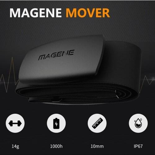 MAGENE Bluetooth4.0 ANT+ Heart Rate Sensor Compatible for GARMIN for IGPSPORT Computer Running Sport Bike Heart Rate Chest Strap