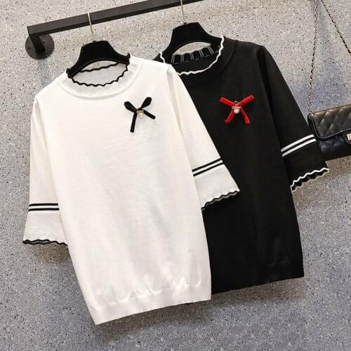 Solid Women T-Shirt Short Sleeve Korean Style Slim Basic Cotton Tshirt Top Womens Clothing Spring Summer T Shirt Femme