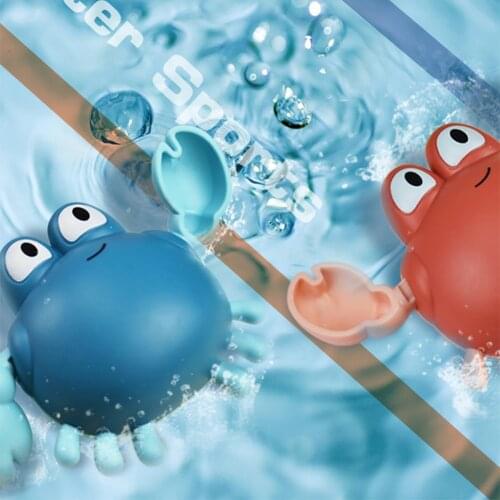Interactive Water Spray Beach Toy ABS Cute Beach Bathroom Wind Up Animal Bauble Clockwork Water Game Bath Toys