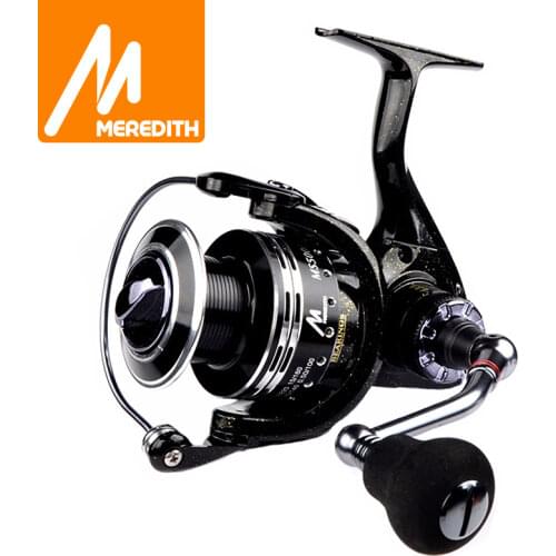 Meredith 6BB+1RB Drag Spinning Reel with Larger Spool 8-12KG Max Drag Sea Boat Spinning Fishing Reel