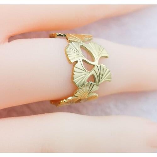 Ring Hot Sell Classic Style Gold Color Luxury Women Fashion Stainless Steel Jewelry