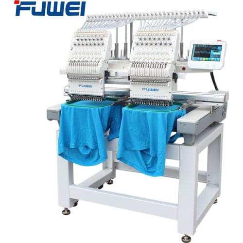 Computer double-head embroidery machine 15 needles ready-to-wear embroidery flat embroidery cap embroidery