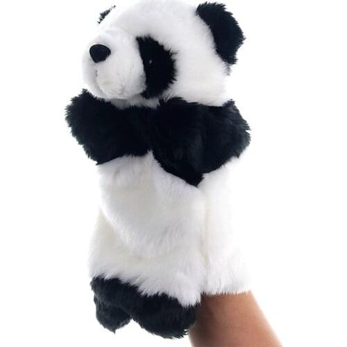 Hand Puppet panda Dolls cute Animal Hand Doll early education children Learning Plush Toys Marionetes Puppets for telling story