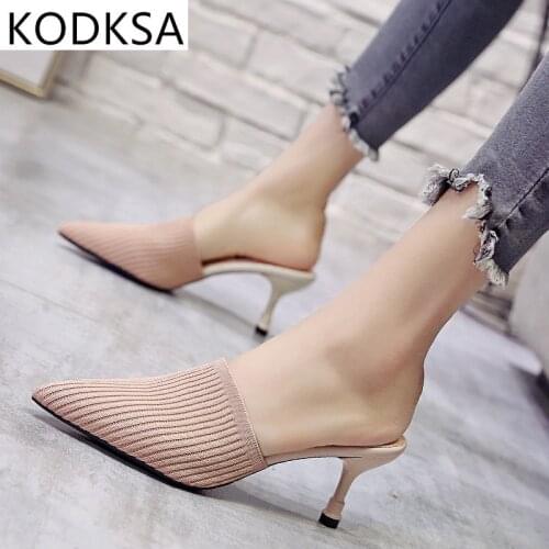 Fashion Women Sandals Summer Shoes Party High Heel Stiletto Flat Casual Summer Sandals Women High Heels Gladiator Stretch Fabric