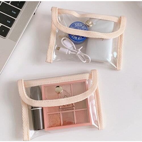 Fashion Pvc Coin Purse Women Transparent Kawaii Card Wallet Key Holder Storage Bag Girls 2021 New Clear Small Pouch Hand Purses