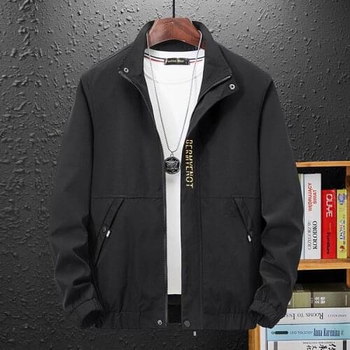 Oversized mens thin casual stand collar coat plus size bust 148cm 5XL 6XL 7XL 8XL 9XL long sleeve letter coat men 3 colors