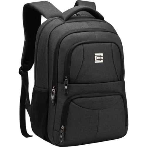 Men Waterproof Double Shoulder Business Leisure Travel Laptop Computer Notebook College Students School Rucksack Backpack Bag