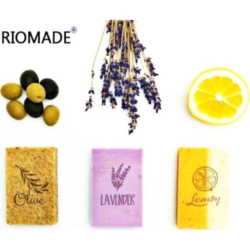 Olive Lemon Lavender Soap Stamp Transparent Natural Custom Stamps For Making Soap Acrylic Chapter With Handle Seal Customize