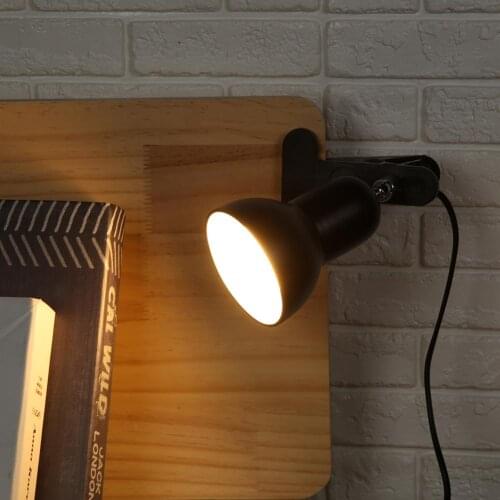 360 Degrees Rotating Clip Light Base Turtle Reptile Basking Clamp Lamp Holder with On off Switch Bedside Light Base