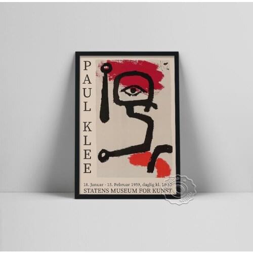 Paul Klee Classic Eye Abstract Style Modern Decoration Art Canvas Print Painting Poster Wall Pictures for Living Room Home Decor