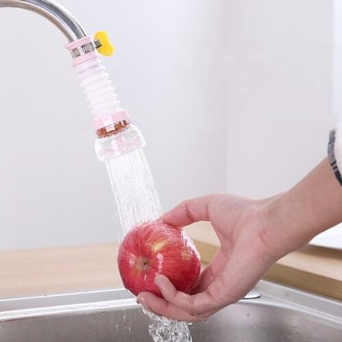 Adjustable 360 Flexible Kitchen Splash-Proof Water Outlet Shower Head Water Filter Sprink Faucet Tap Extender Faucet Save Water