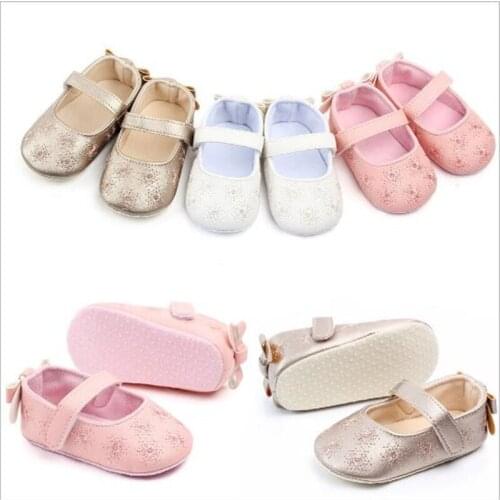 Lovely Flower Baby Shoes Girls Princess Shoes Antislip Infants First Walkers