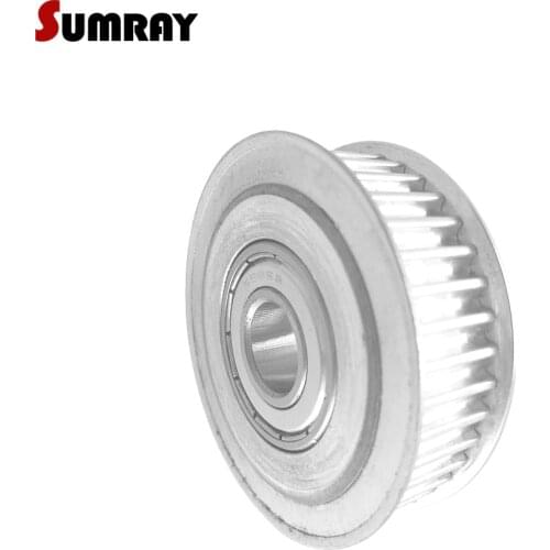 SUMRAY GT2 Timing Belt Pulley 48T Idler Timing Pulley Bore 4/5/6/8/10mm Aluminium Pulley Fit 6/10mm Belt Width GT2 Timing Belt