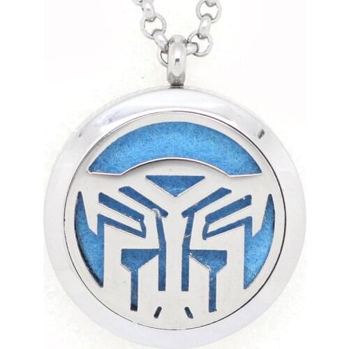 2017 New Arrival Transformer Stainless Steel Magnetic Perfume Aromatherapy Essential Oils Diffuser Locket 10pcs(Free Pads)