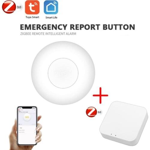 Tuya Zigbee Wireless Remote Call Button SOS/Emergency Button Caregiver Pager For Patient Elderly Fall Down Alarm Call For Help