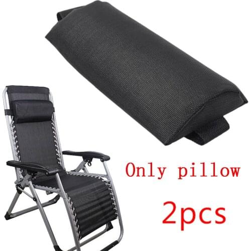 High Quality 35x15x6cm Head Cushion Detachable Pillow Adjustable For Beach Outdoor Folding Recliner Fabric Cloth Removable New