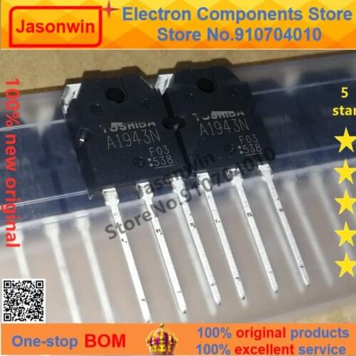 100% nuevo 50 unids/lote original 2SA1943N A1943N TO-3P Audio amplifier pair Transistor