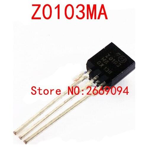 200PCS/500PCS /1000PCS Z0103MA TO92 Z0103 0103 Triacs 1.0 Amp 600 Volt TO-92 New original free shipping