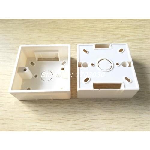 3 x White PVC Single Gang Wall Switch Pattress Back Box 86mm x 86mm x 33mm