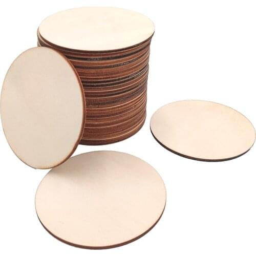 5pcs 100mm 4inch Ornaments Unfinished Rustic Home Painting DIY Craft Wood Slices Round Natural Wedding Decoration Blank