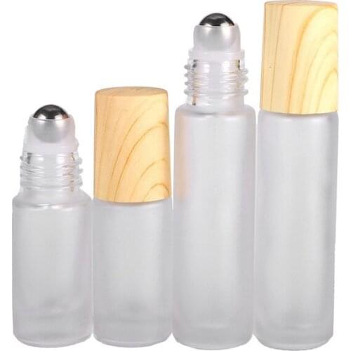 50Pcs Essential Oil Roll-on Bottle Empty Bottle 5ml 10ML Perfume Roll-on Bottle Massage Sample Glass Bottle