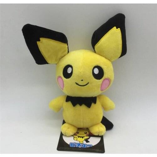 50pc/lot Pikachu Evolution Pichu Little Yellow Mouse Kawaii Plush Cute Toys For Children Gift Japan Pikachu Kawaii Anime Doll