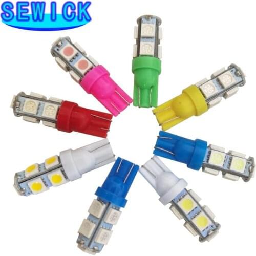 500pcs T10 9SMD 5050 9LED Car 194 168 192 W5W 12V 24V Light Automobile Bulbs LED Lamp Wedge Interior Light 9 SMD Lights
