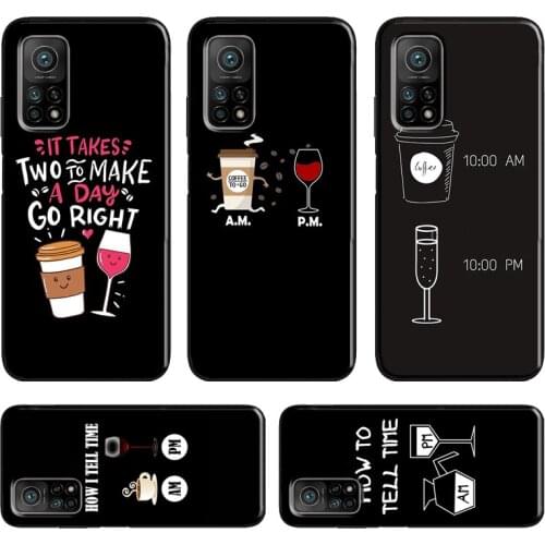 Coffee Wine Cup For Xiaomi Mi 10T Pro Mi Note 10 Lite Mi 11 Ultra Case For POCO M3 Pro F3 F2 X3 Pro Cover
