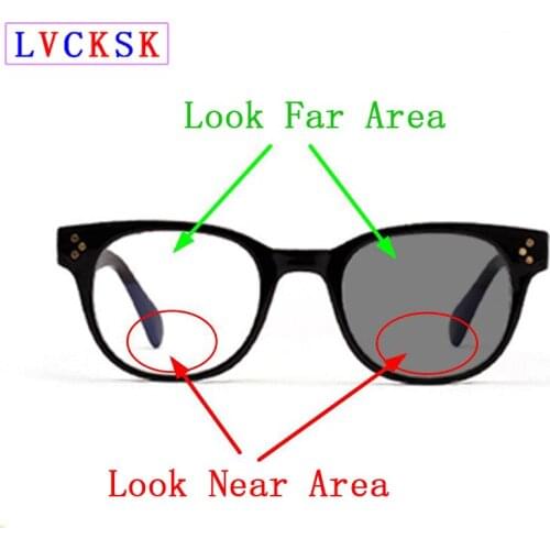 Photochromic Bifocals Reading Glasses Women Men Look Near Far Presbyopic Sunglasses Magnifier Retro Rivets Driving Eyewear N5