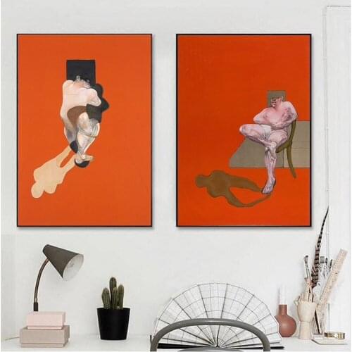 Francis Bacon Famous Artist Abstract Character Hand Painted Oil Canvas Painting Wall Art for Living Room Decor Wall Art