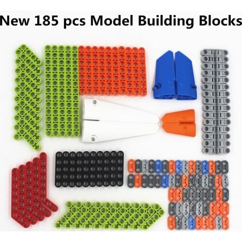 HOT 185pcs model building blocks toys MOC technic parts building bricks children toys studless beams frams compatible with Lego
