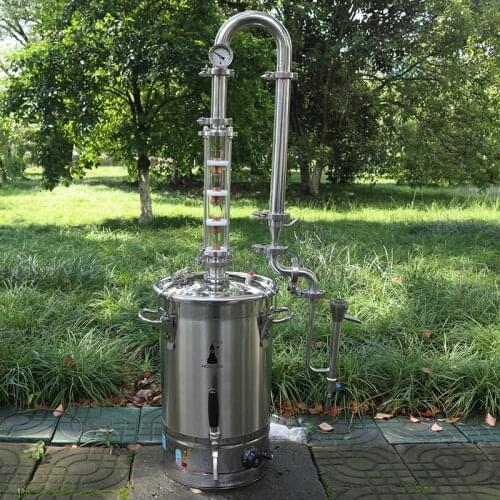 HOOLOO CT30s/CT30sP Household Crystal Tower Brewed Distiller Stainless Steel Moonshining Brewing Distillation Machinery