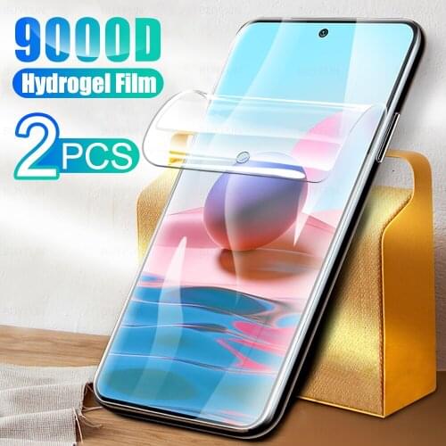 2PCS Full Cover Soft Hydrogel Film For Xiaomi Redmi Note 10 4G Screen Protection For Xaomi Remi RedmiNote10 6.43" Film Not Glass