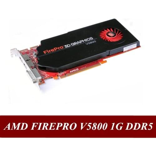 Original AMD FirePro V5800 1G D5 professional graphics graphics card 3D rendering CAD drawing to replace V5900 V4900