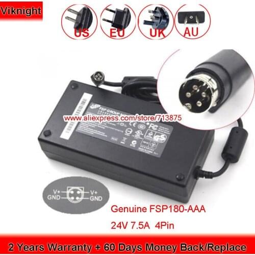 Genuine FSP180-AAA 24V 7.5A Laptop Charger for TARGA LT3010 CIRCULAR TFT LCD TV Power Supply