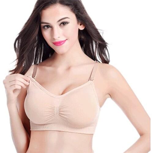 Adjustable Nursing Bra On Open Buckle Underwear Without Rims Pregnant Push Up Anti Sagging Nursing Bra With Galactorrhea