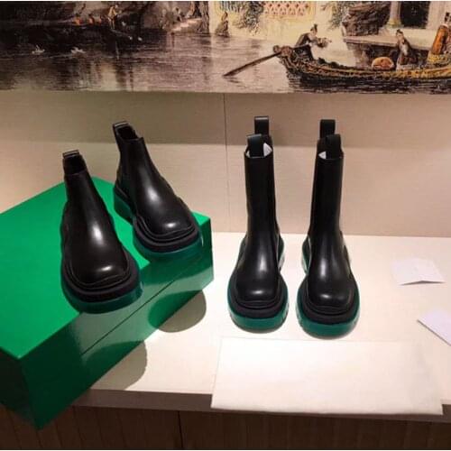 Luxury Brand Designer Boots for Men Platform Ankle Boots Slip on Real Leather Men Boots Fashion Casual Chelsea Fashion Shoes