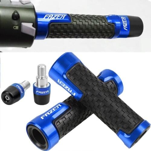 For YAMAHA FZ1 FAZER FZ6 FZ6R FZ8 FAZER FZ750 FZR1000 FAZER Motorcycle Handle Grips Ends Racing handlebar 22mm 7/8"