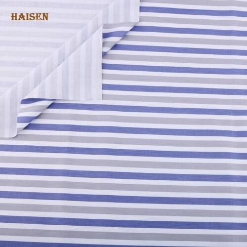 Haisen Twill Printed Fabrics Cotton Cloth High Quality Stripe Series For DIY Quilting Sewing Baby&Children Sheet Pillow Material