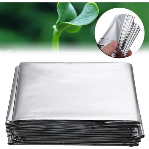 Silver 210 x 120cm Plant Hydroponic Highly Reflective Film Greenhouse Reflectance Coating Plant Covers Grow Light Accessories