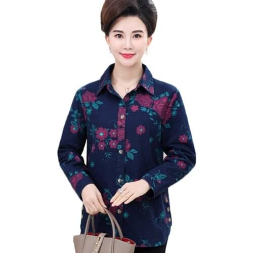 Spring Autumn Women Denim Jacket New Printed Long Sleeve Denim Shirt Loose Plus Size 5XL Ladies Casual Tops Female Windbreakers