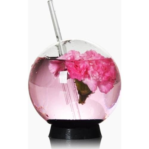 Spherical cocktail glass smoke molecular cuisine restaurant coffee bar glass ball sippy cups