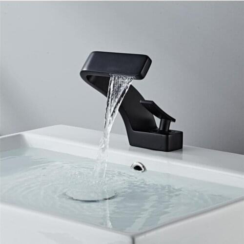 Tuqiu Basin Faucet Modern Nickel Bathroom Mixer Tap Brushed Gold/Black/Chrome Wash basin Faucet Hot and Cold Sink Faucet New