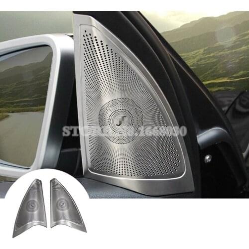 Inner Car Door Audio Speaker Cover Trim 2pcs For Benz GLE W166 2015-2019 Car accesories interior Car Trim