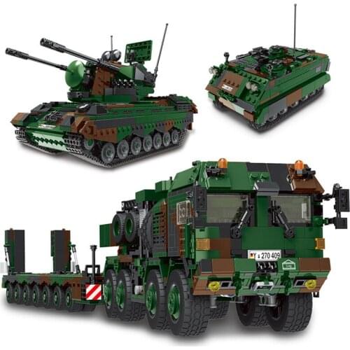 Military series M113 armored vehicle tank carrier fighter Special forces soldier DIY Model Building Blocks Bricks Toys Gifts