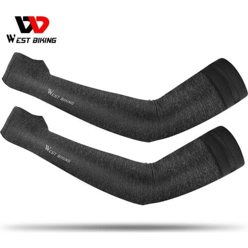 WEST BIKING Summer Bike Armwarmers Manguito de Bicicleta Ciclismo Arm Sleeves Cover Bicycle Cycling Arm Warmers For Men Woman