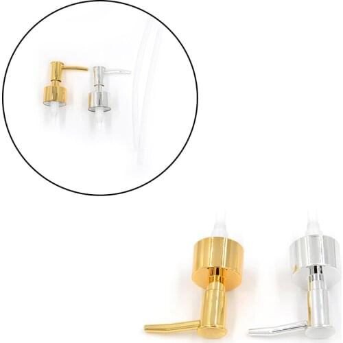 1Pc Plastic Soap Pump Liquid Lotion Gel Dispenser Replacement Jar Tube Tool Gold Silver