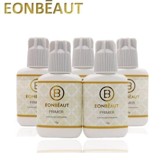 5 Bottles EONBEAUT Glue Primer False Eyelash Extension Glue 15ml Glue Primer Makeup Tool for Professionals Eyelash Extension
