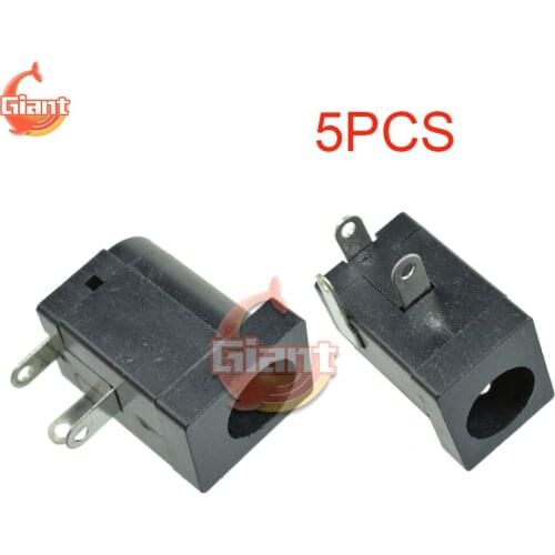 5pcs/lot 5.5x2.1mm DC Power Jack Socket DC-005 Male Connector PCB Mount Female Power Jack Plug DC005 Electrical Socket